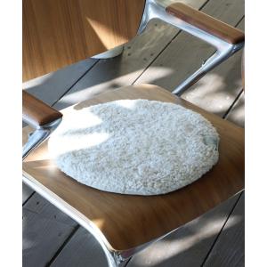 クッション クッションカバー MOUTON CHAIR PAD CRIMP/ウール 椅子クッション チェアパッド