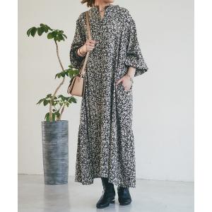 「un dix cors」 長袖ワンピース FREE ブラック レディース