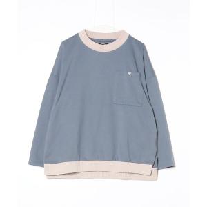 「Loose/ルース」 長袖Tシャツ M ブルー メンズ