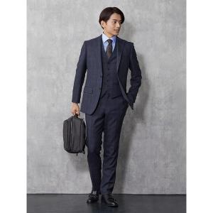 「Perfect Suit FActory」 スーツ A7 ネイビー メンズ