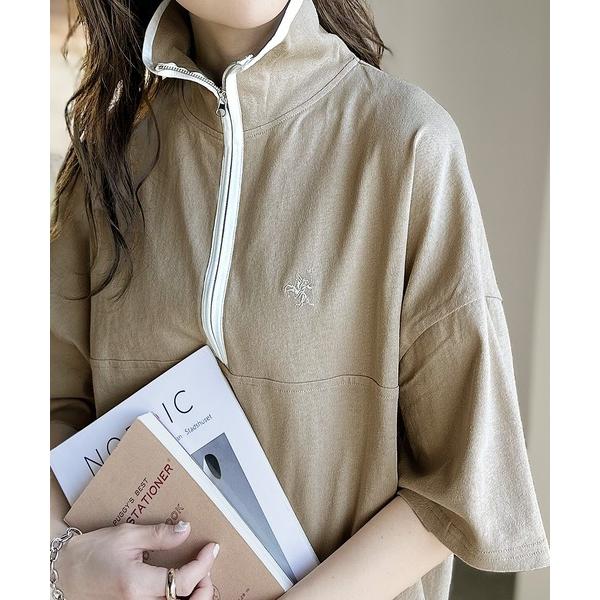 「Java」 半袖Tシャツ MEDIUM ベージュ レディース