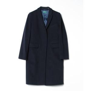 「BENETTON (UNITED COLORS OF BENETTON)」 チェスターコート 40 ネイビー レディース