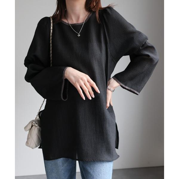 「sakishimatokyo」 長袖ブラウス FREE ブラック レディース