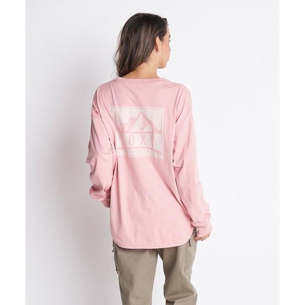 「ROXY」 長袖カットソー LARGE ピンク レディース