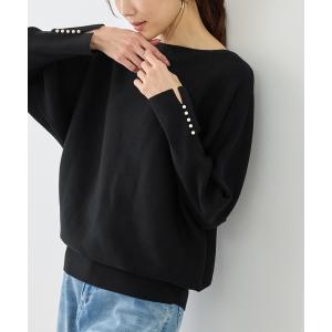 ニット セーター マシュマロ袖パールドルマンニット/イージーケア・リンクコーデ レディース｜ZOZOTOWN Yahoo!店