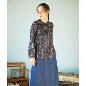 ブラウス シャツ Escala de floral プリントブラウス レディース