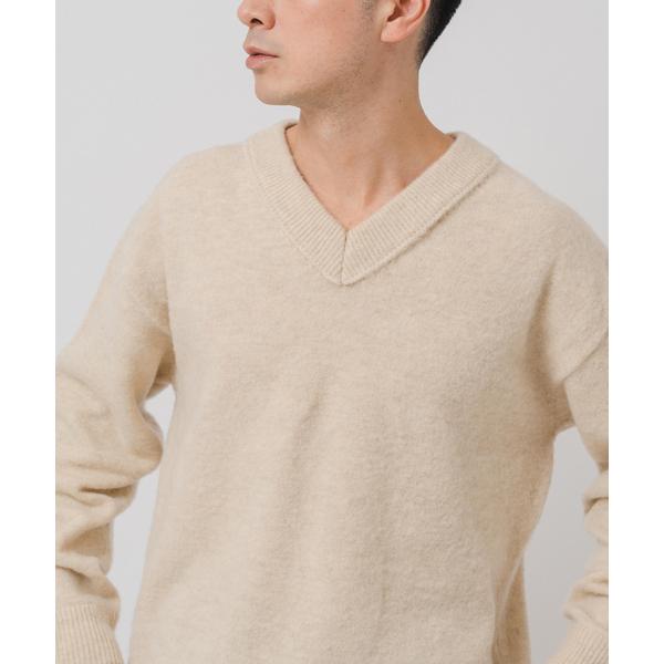 セーター ニット ETS.MATERIAUX(マテリオ) シャギー Vネック ニット メンズ レディ...