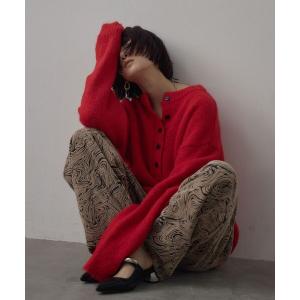 ニット セーター ヘンリーネックニット レディース