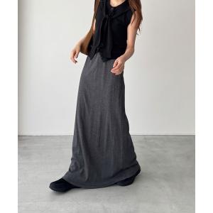 スカート Miller　パネルリブスカート