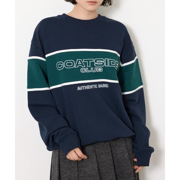 トレーナー スウェット BLOCKING LINE LOGO SW TOPS ブロッキングライン ロ...