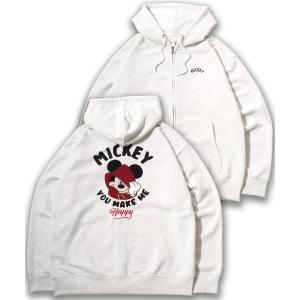 パーカー 裏起毛 2026AW Disney/ディズニー オーバーサイズ 裏起毛 ミッキー/101匹わんちゃん/ベイマックス サガラ刺繍 ダブルジップ スウェットフルジッ…