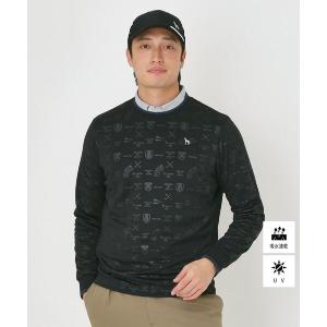 トレーナー スウェット UVカット/吸水速乾　ロゴエンボススウェットプルオーバー メンズ