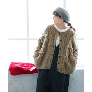 カーディガン パッチワークなニットのカーディガン レディース｜ZOZOTOWN Yahoo!店