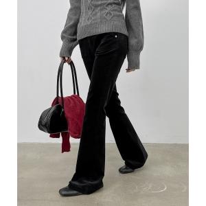 パンツ 「MADE」 ローライズコーデュロイブーツカットパンツ レディース