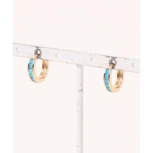 ピアス 「Sonu jewelry（ソヌジュエリー）」カラーブロックフープピアス son-pierce-26-6 レディース