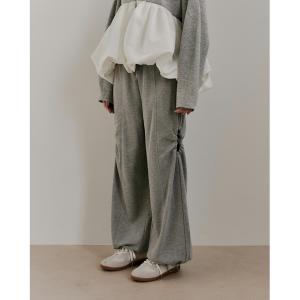 スウェットパンツ ジャージ ギャザーホールスウェットパンツ レディース