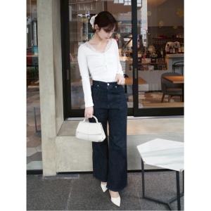 ジーンズ デニム デニムパンツ 「Lee× FRAY I.D」ワイドパンツ レディース