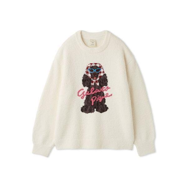 パジャマ ルームウェア スカーフDOG ジャガードプルオーバー レディース