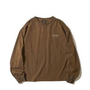 tシャツ 「THRASHER / スラッシャー」ピグメント フレイムロゴプリント クルーネックロングスリーブTシャツ メンズ レディース