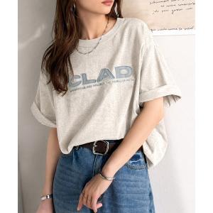 tシャツ 半袖 「JaVaジャバコラボ」存在感あるロゴが着映える一枚綿100% 前後2wayツイルワッペンロゴ＆刺繍ビッグT（半袖） レディース