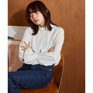 ブラウス シャツ パールツキハイネックブラウス　638056 レディース