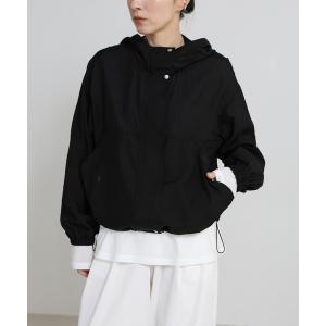 コート アウター スタンドネックシアーフーディー レディース