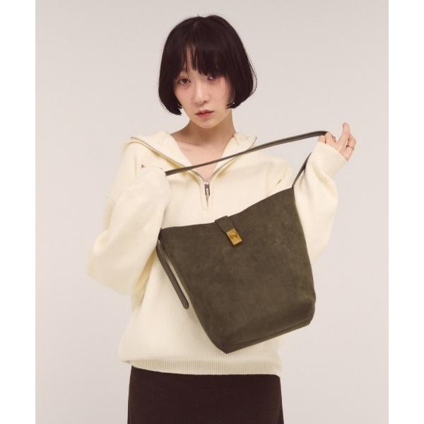 ショルダーバッグ バッグ フェイクスエードスクエアバッグ レディース