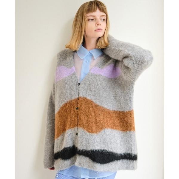 カーディガン drawing knit cardigan レディース