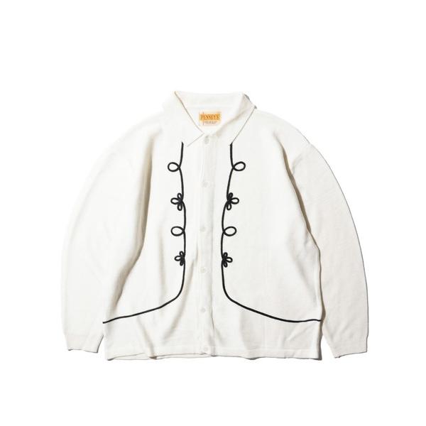 カーディガン PENNEY'S ぺニーズ / ROPE EMB POLO CARDIGAN ぺニーズ...