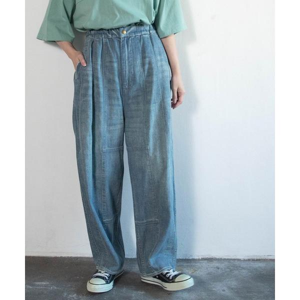 ジーンズ デニム デニムパンツ R4413 コックさんのデザインラインパンツ レディース