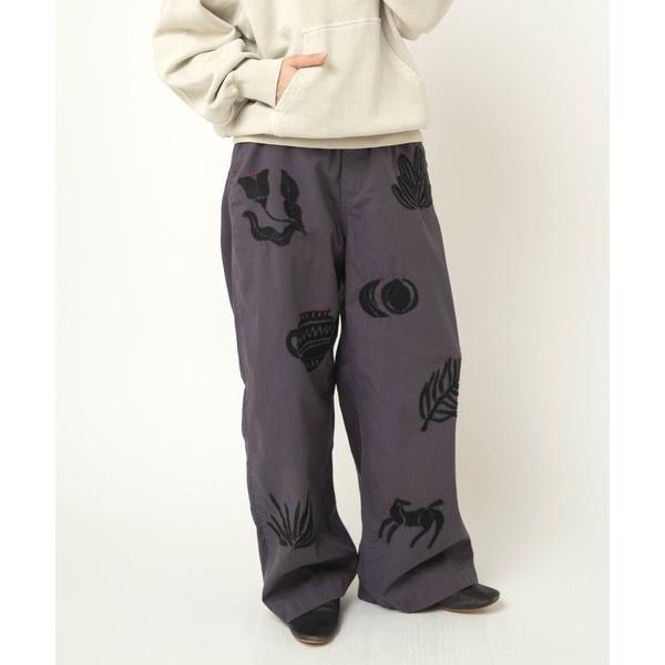 パンツ R4444 エンブロイダリーパンツ レディース