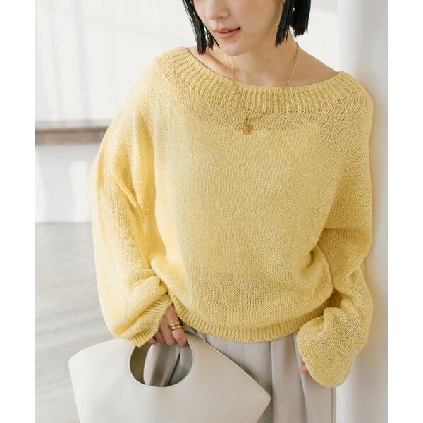 ニット セーター 「ワンショルやオフショルにも！」ペーパーMIXニット レディース