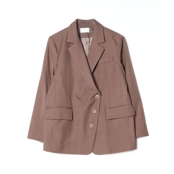 「by muni:r」 テーラードジャケット FREE ブラウン レディース