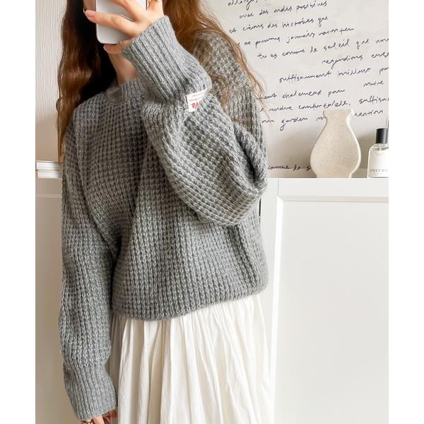 「Java」 長袖ニット SMALL グレー レディース