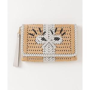 「ANYA HINDMARCH」 クラッチバッグ - ベージュ レディース