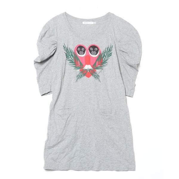 「SEE BY CHLOE」 7分袖ワンピース 36 グレー レディース