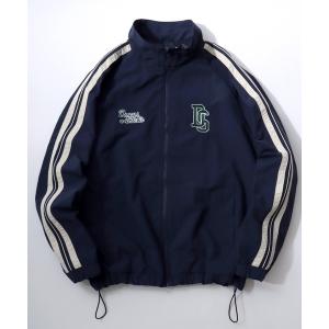 ナイロンジャケット DISCUS/ディスカス ワンポイント刺繍 オーバーサイズ ブロークコア ナイロンジャケット トラックジャケット ブルゾン