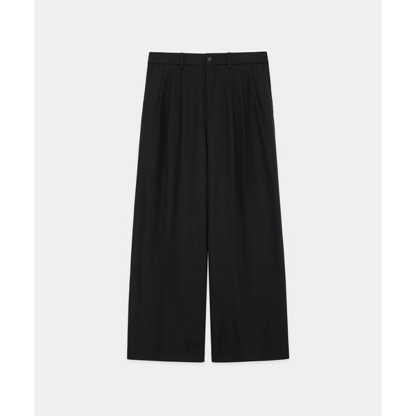 スラックス TRIPLE PLEATED WIDE TROUSERS メンズ