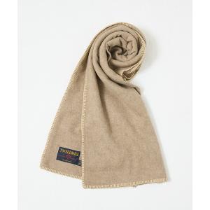 マフラー 「TWEEDMILL/ツイードミル」Lambswool Blanket Stitch ラムズウール ブランケットステッチ マフラー メンズ