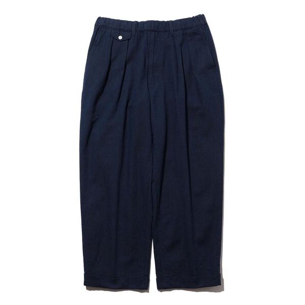 パンツ 2 Pleats Relax Trousers Indigo Oxford メンズ
