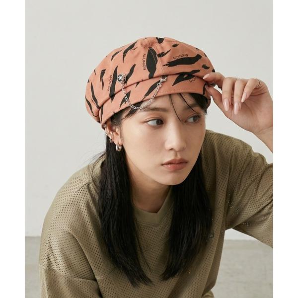 帽子 ベレー帽 カモフラージュ風 豹柄ベレー帽゛ レディース