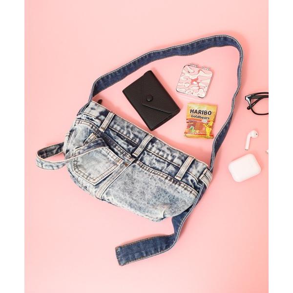 ショルダーバッグ バッグ デニムパンツ風ショルダーバッグ レディース