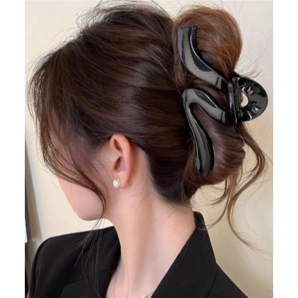 ヘアクリップ シンプル ヘアクリップ 大きめ