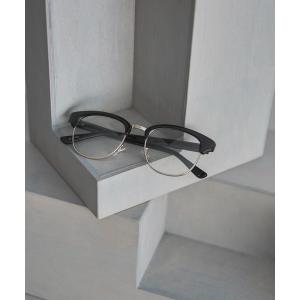 伊達メガネ メガネ 眼鏡 ハーフリムクリアメガネ レディース