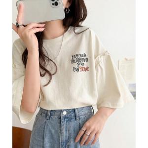 tシャツ ほどよい甘さと抜け感を。大人かわいい綿...の商品画像