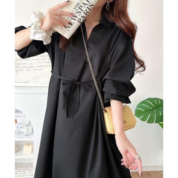 ワンピース ウエストすっきりで着映え力抜群！体型カバー×きれい見えが叶う。キャンディスリーブウエスト...