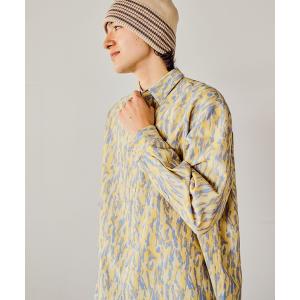 シャツ 総柄プリントシャツ メンズ