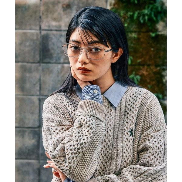 ニット セーター 「MODE NORM CORE」 ストーンウォッシュケーブルプルオーバー レディー...