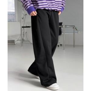 スウェットパンツ ジャージ 「NOWLE」バギーフィット 切り替えデザイン スウェットパンツ メンズ