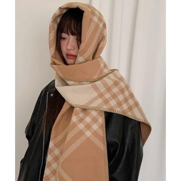 マフラー ストール チェック柄　マフラー レディース